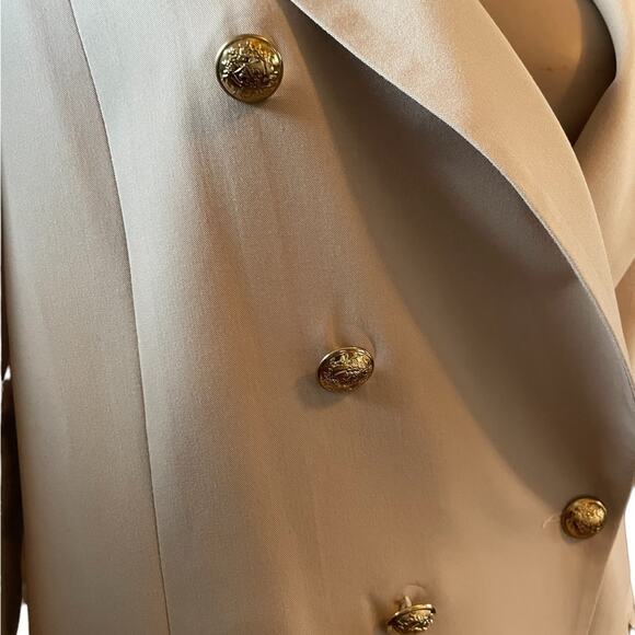 BLAZER COAT Womens XXL Khaki Stretch Double Breasted Classy Workwear - Picture 3 of 15